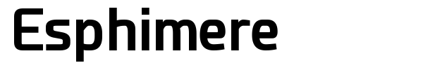 Esphimere font preview
